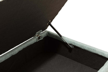 Made in Canada Scarlett 26 Chenille Fabric Ottoman - Marine Blue | Pouf Scarlett de 26 po fabriqué au Canada en tissu de chenille - bleu marine