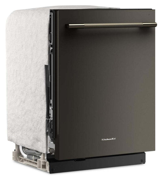 Lave-vaisselle KitchenAid de 24 po et de 44 dBA avec troisième panier 360° Max JetsMC - minerai noir - KDTS624SBE