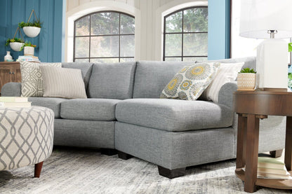 Sofa Lab Roll LAF Loveseat - Luna Pewter | Causeuse de gauche Roll de la collection Sofa Lab - Luna Pewter | RO232291