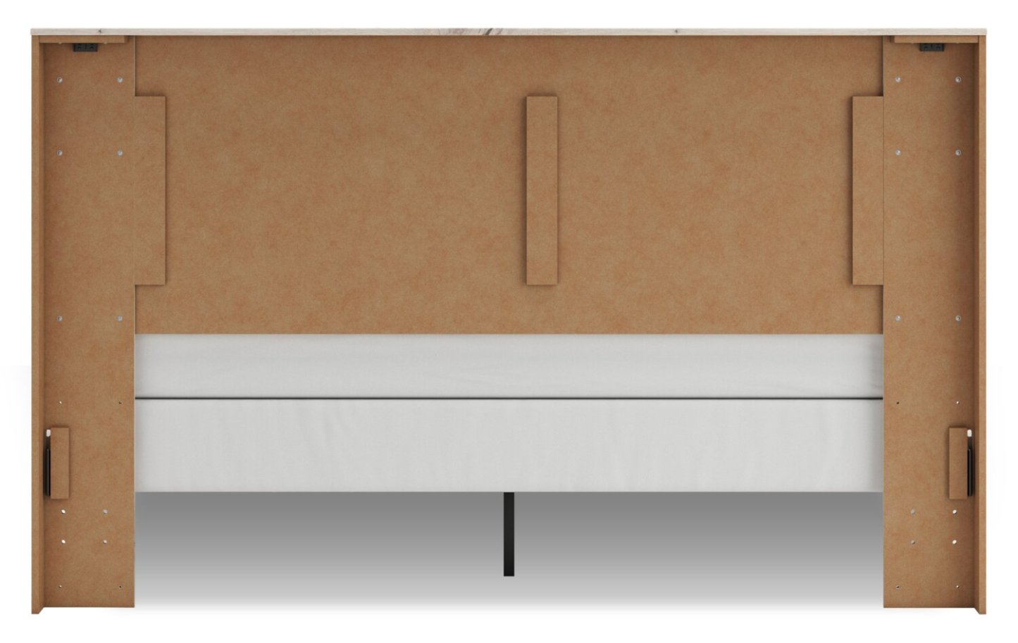 Tête de lit à panneau Derekson, blanc rustique - très grand lit | Tête de lit à panneaux Derekson, blanc rustique - format très grand lit