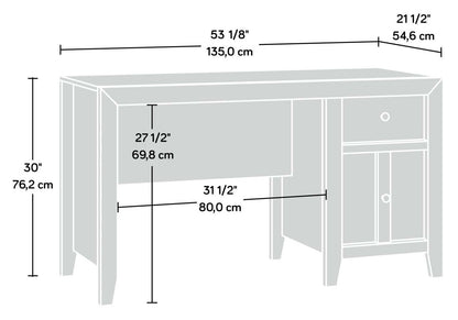 Dakota Pass 53.15 Computer Office Desk with 2-Drawers - Craftsmen Oak|Bureau d'ordinateur Dakota Pass de 53,15 po à 2 tiroirs - chêne artisanal