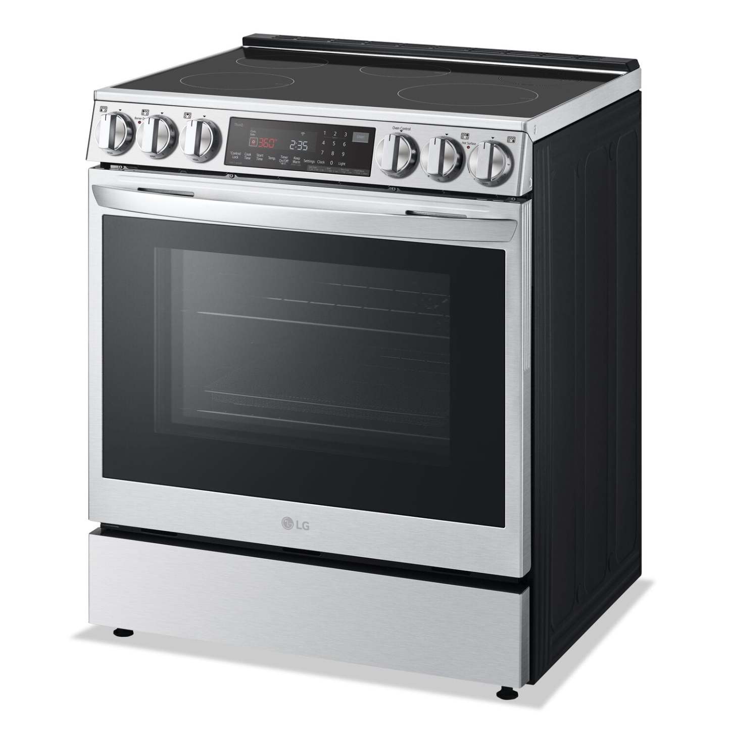 Cuisinière intelligente à induction LG de 6,3 pi³ avec hublot InstaViewMD et friture à air - acier inoxydable résistant aux traces - LSIL6…