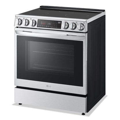 Cuisinière intelligente à induction LG de 6,3 pi³ avec hublot InstaViewMD et friture à air - acier inoxydable résistant aux traces - LSIL6…