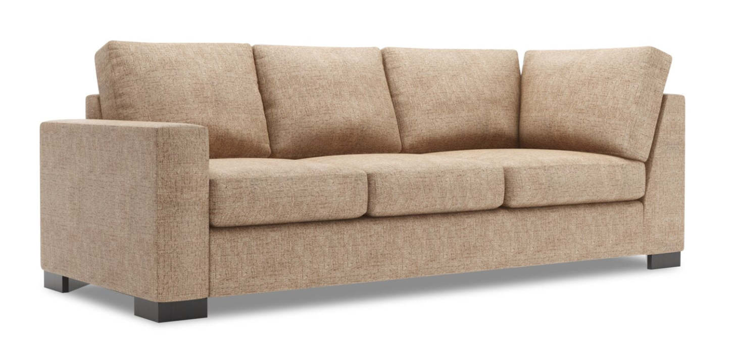 Sofa Lab Track LAF Sofa Return - Luxe Taupe | Sofa de gauche pour rallonge Track de la collection Sofa Lab - Luxe Taupe | TR152893