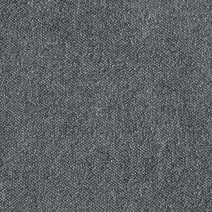 Lit plateforme rembourré Amos en tissu anthracite avec tête de lit canalisée - Pleine grandeur | Lit plateforme Amos rembourré en tissu anthracite avec tête de lit à canaux - format lit double