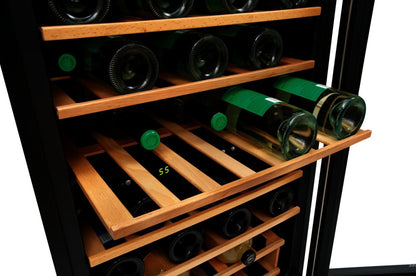 Frigidaire 21,5 4,4 Cu. Fort. Réfrigérateur à vin à deux zones de 45 bouteilles - Acier inoxydable - FRWW454… | Réfrigérateur Frigidaire de 4,4 pi³ et de 21,5 po avec refroidisseur à vin à 2 zones à 45 bouteilles…