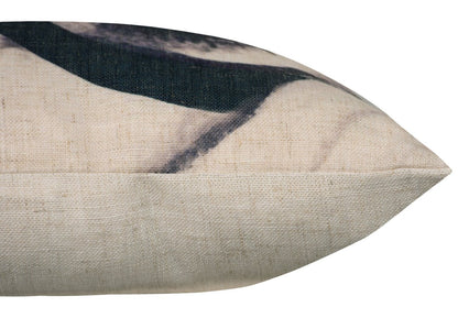 Portrait Accent Pillow - Beige  | Coussin décoratif avec portrait - beige | FL1030DP