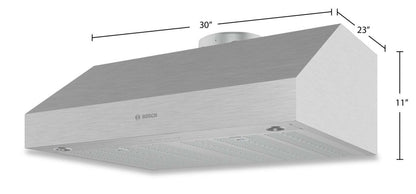 Bosch Hotte de cuisine intelligente sous l'armoire série 30 800 - DUH80553UC | Hotte de cuisinière intelligente sous l'armoire Bosch de série 800 de 30 po - DUH80553UC | DUH805UC