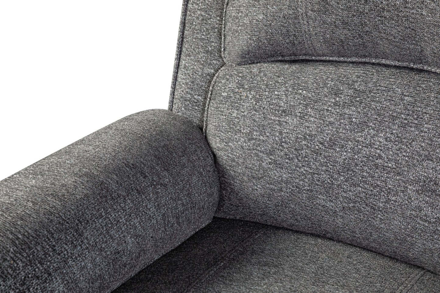 Canapé à inclinaison électrique Chandler de 82 po en tissu chenille - gris