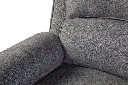 Canapé à inclinaison électrique Chandler de 82 po en tissu chenille - gris