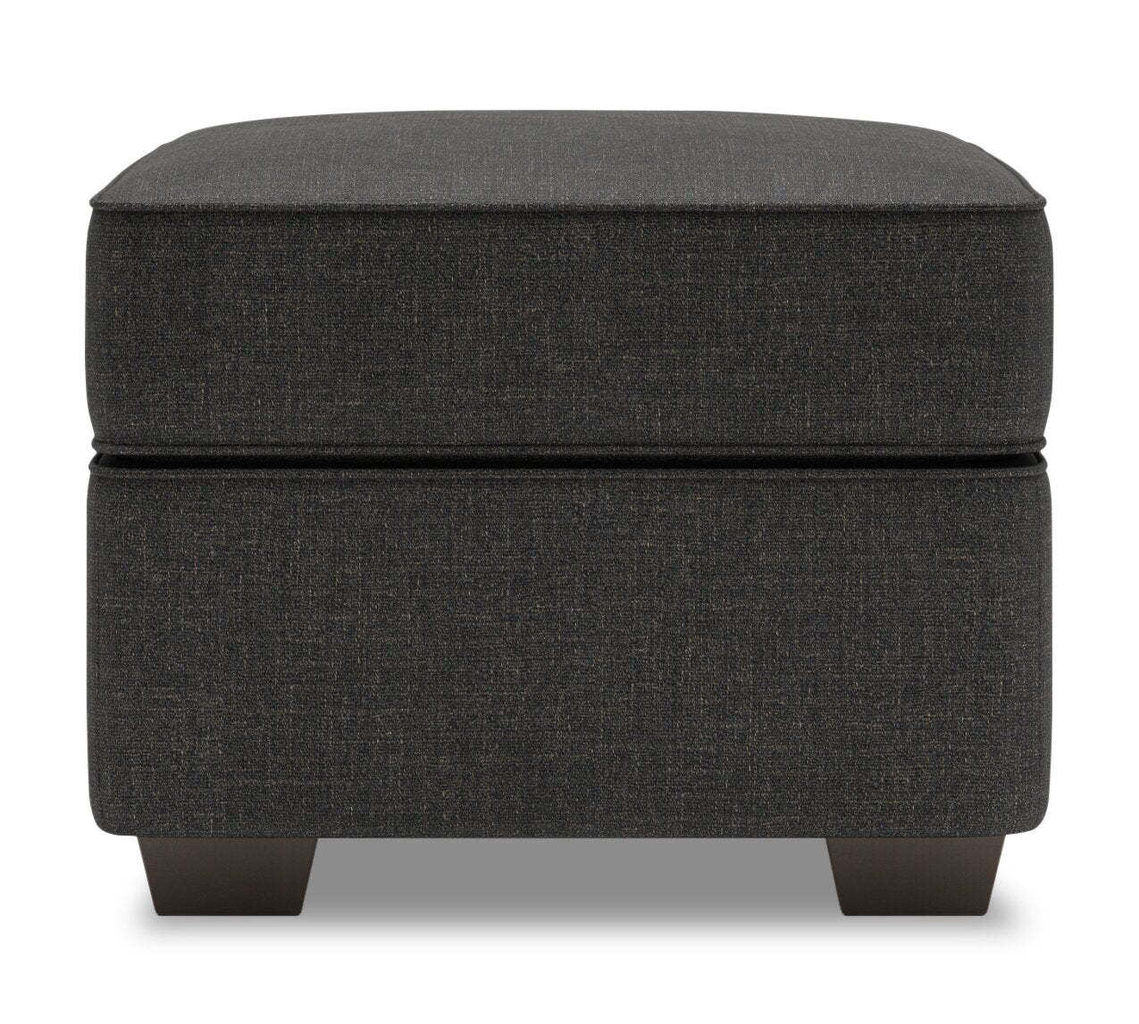 Fabriqué au Canada Canapé personnalisable Lab Roll 24 poufs en tissu d'apparence lin - Luna Kohl gris | Pouf Roll de Sofa Lab de 24 po fabriqué au Canada en tissu d'apparence lin - gris Luna Kohl | RO802691