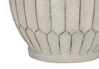 Lampe de table en résine texturée 24 crème|Lampe de table de 24 po en résine texturée crème