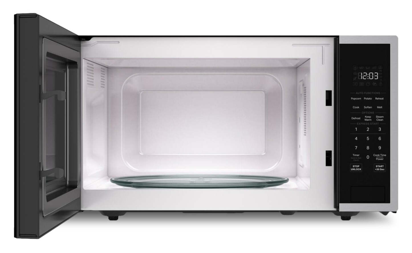 KitchenAid 1,6 Cu. Fort. Micro-ondes de comptoir – Acier inoxydable PrintShield - YKMCS122SPS | Four à micro-ondes de comptoir KitchenAid de 1,6 pi3 - acier inoxydable PrintShieldMC - YKMCS122SPS
