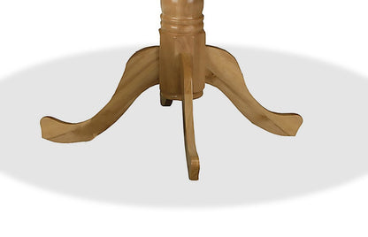 Table de salle à manger à abattants Hana, bois, socle, 40 W - Naturel | Table de salle à manger Hana de 40 po (L) à abattant, en bois et avec socle piédestal - naturel