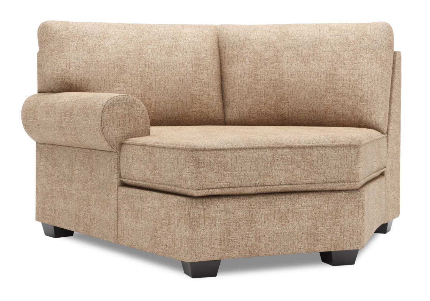 Canapé Lab Roll LAF Cuddler - Luxe Taupe | Fauteuil Cuddler de gauche Roll de la collection Sofa Lab - Luxury Taupe | RO872893