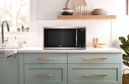 Tourbillon 1,0 Cu. Fort. Micro-ondes de comptoir avec Air Fry - Acier inoxydable - WMCS5522RB | Four à micro-ondes de comptoir Whirlpool de 1,0 pi3 avec friture à air - Acier inoxydable - WMCS5522RB