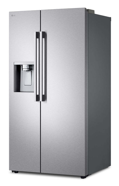 LG 36 27 Cu. Ft Side by Side Refrigerator - Fingerprint Resistant Stainless Steel - LL27T3530S  | Réfrigérateur LG de 27 pi3 et de 36 po à compartiments juxtaposés - acier inoxydable résistant aux traces de doigts - LL27T3530S