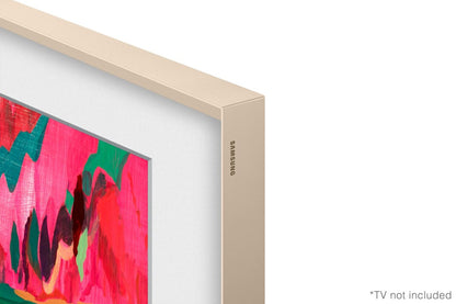 Cadre décoratif personnalisable pour téléviseur The Frame Pro de 65 po de Samsung - sable doré biseauté