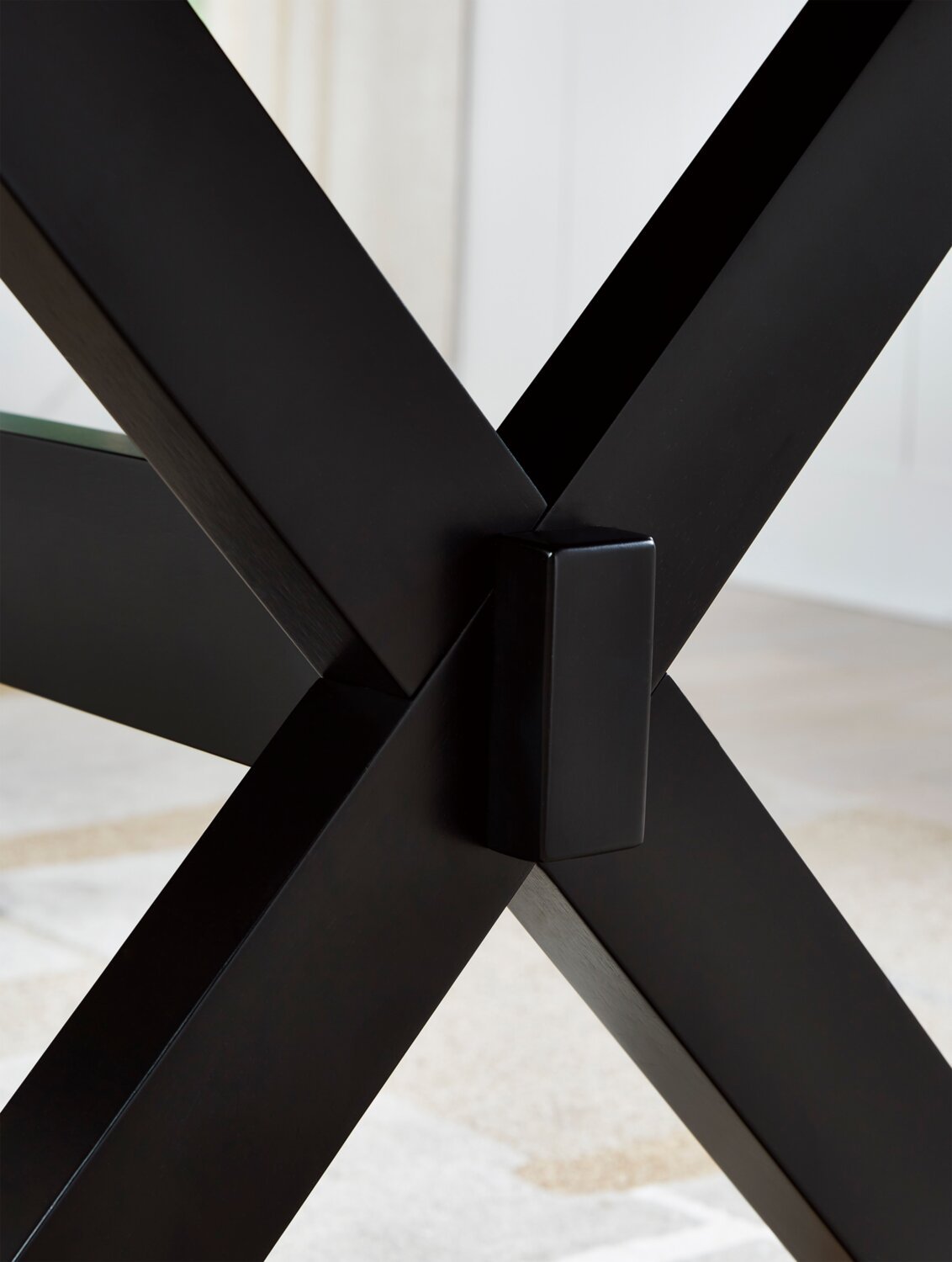 Banc de salle à manger Raven, 48 W - Bicolore noir et marron | Banc de salle à manger Raven de 48 po (L) - deux teintes, noir et brun