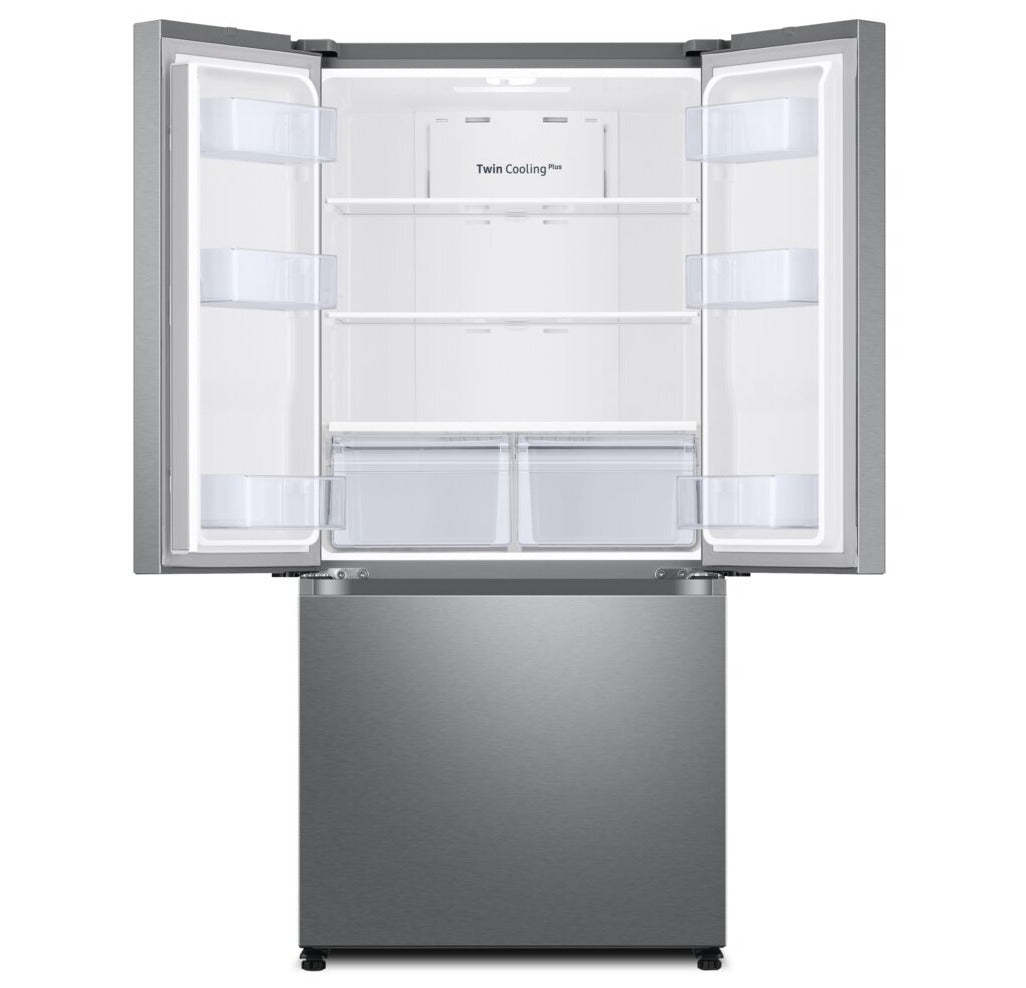 Réfrigérateur Samsung de 33 po et de 17,5 pi³ à portes françaises de profondeur de comptoir - acier inoxydable - RF18A5101SR/AA