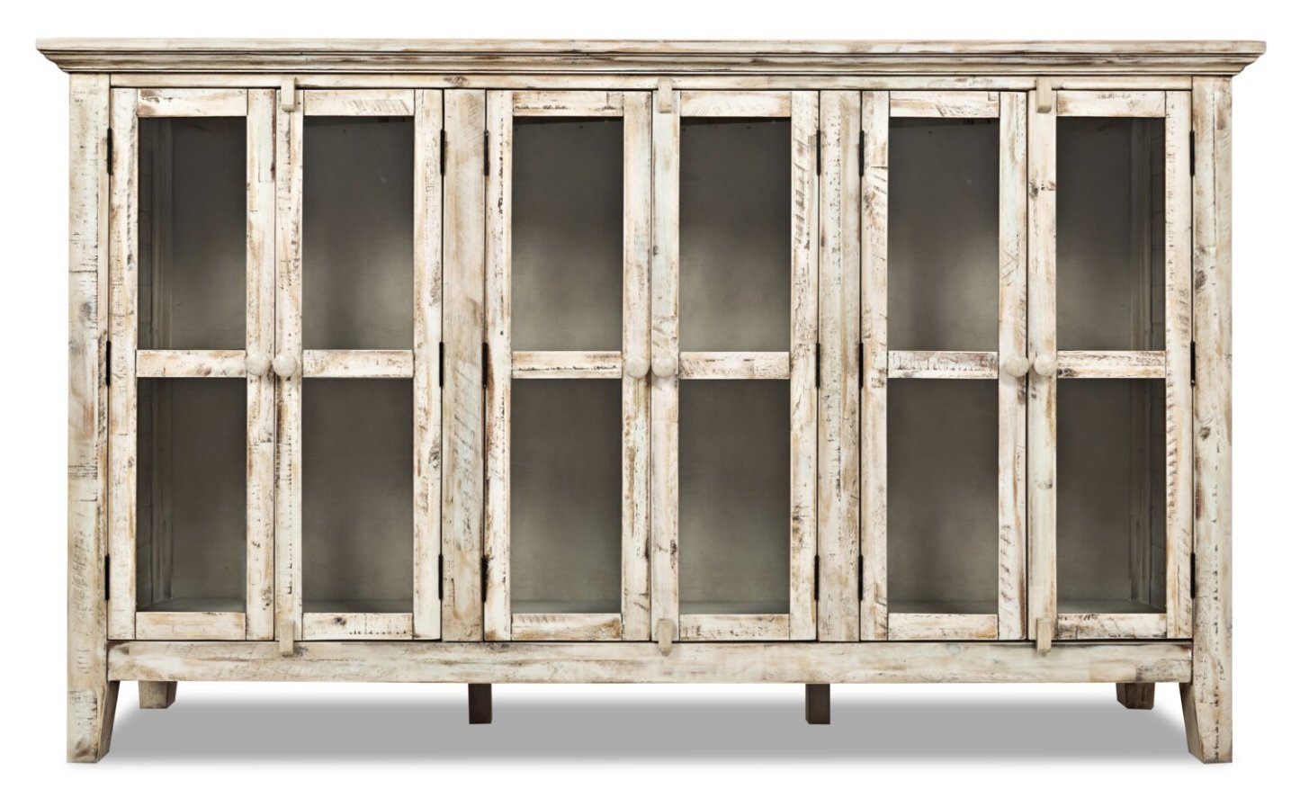 Rocco 70 6-Door Large Accent Cabinet - Crème|Grande armoire décorative Rocco de 70 po avec 6 portes - crème