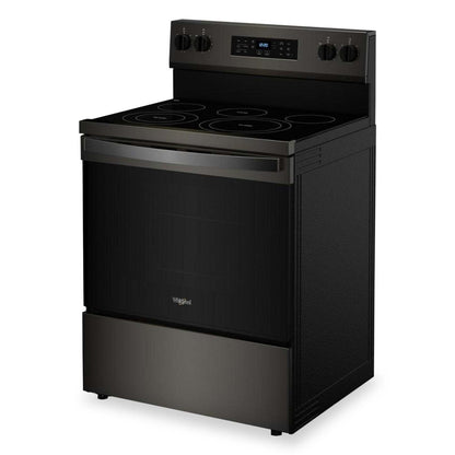 Cuisinière électrique Whirlpool de 5,3 pi3 avec friture à air sans préchauffage - acier inoxydable noir - YWFES5030RV  | Cuisinière électrique Whirlpool de 5,3 pi3 avec friture à air sans préchauffage - acier inoxydable noir - YWFES5030RV  | YWFES5RV