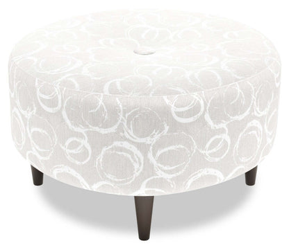 Pouf The Curve 31 en tissu, fabriqué au Canada par Sofa Lab (CURV1164)