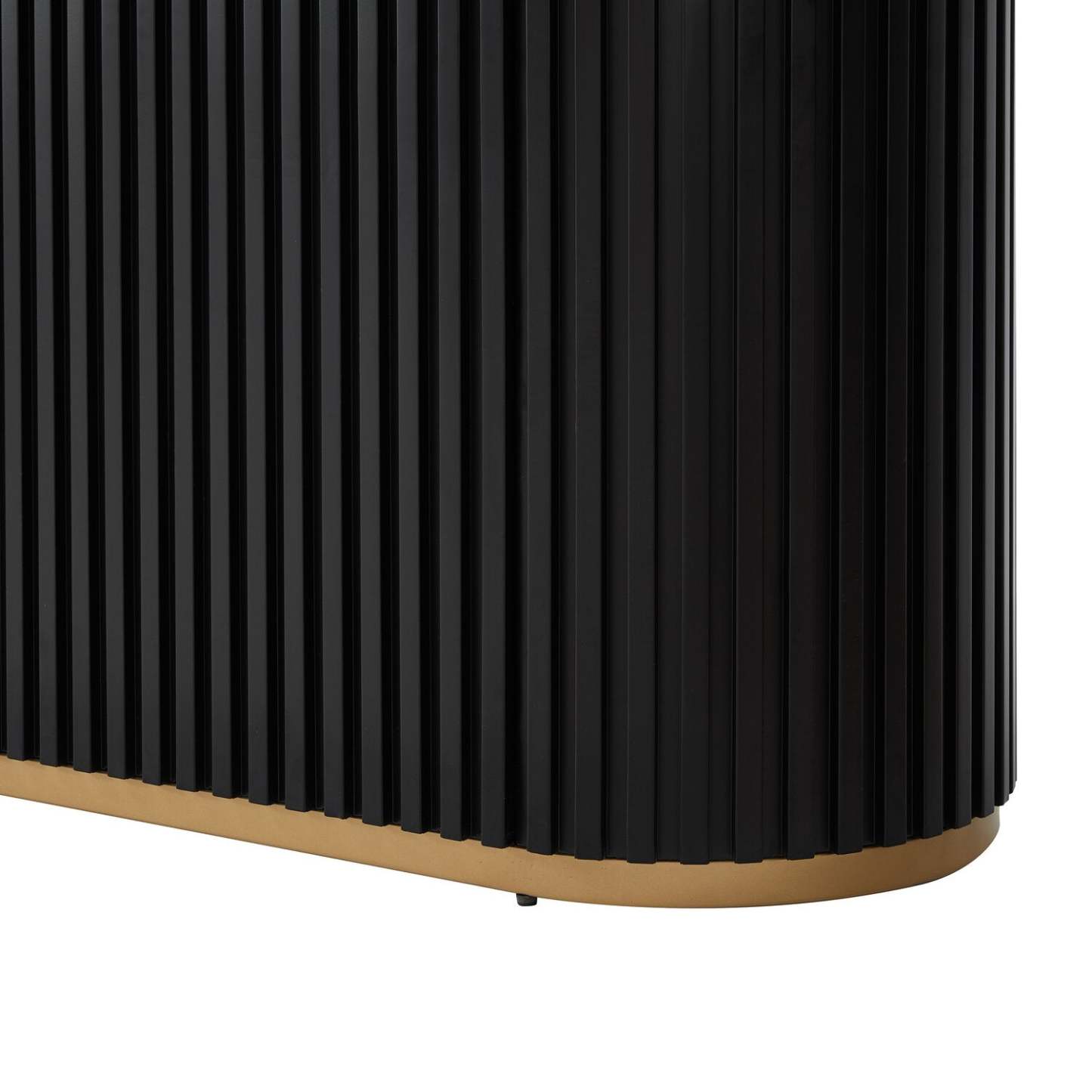 Kort & Co. Capri Dining Table with Marble-Look Top & Gold Accent, Pedestal Base, 72W - Black/White | Table de salle à manger Capri de Kort & Co. de 72 po (L) avec dessus en imitation de marbre, touches dorées et base piédestal - noire et blanche