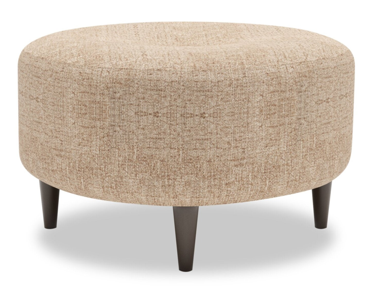 Fabriqué au Canada Sofa Lab personnalisable Pouf The Curve 31 en tissu chenille - Taupe de luxe | Pouf The Curve de Sofa Lab de 31 po fabriqué au Canada en tissu chenille - taupe Luxury Taupe | CURV2893