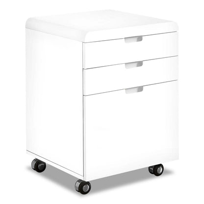 Hobson 18.25 3-Drawer Classeur - Glossy White|Classeur Hobson de 18,25 po à 3 tiroirs - blanc lustré