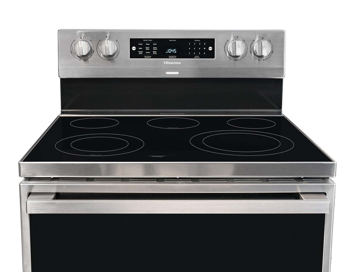 Cuisinière électrique Hisense de 5,8 pi³ avec friture à air et convection européenne - acier inoxydable - HBE3501C… | Hisense 5,8 Cu. Fort. Cuisinière électrique avec friture à air et convection européenne - Acier inoxydable - HBE3501C…