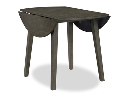 Bryn Drop-Leaf Dining Table, 42 Round - Dark Grey | Table de salle à manger ronde Bryn de 42 po avec abattant - gris foncé