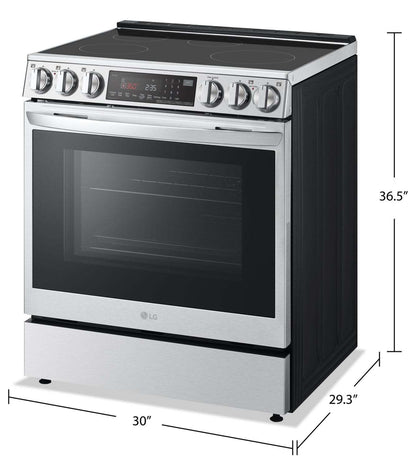 Cuisinière intelligente à induction LG de 6,3 pi³ avec hublot InstaViewMD et friture à air - acier inoxydable résistant aux traces - LSIL6…