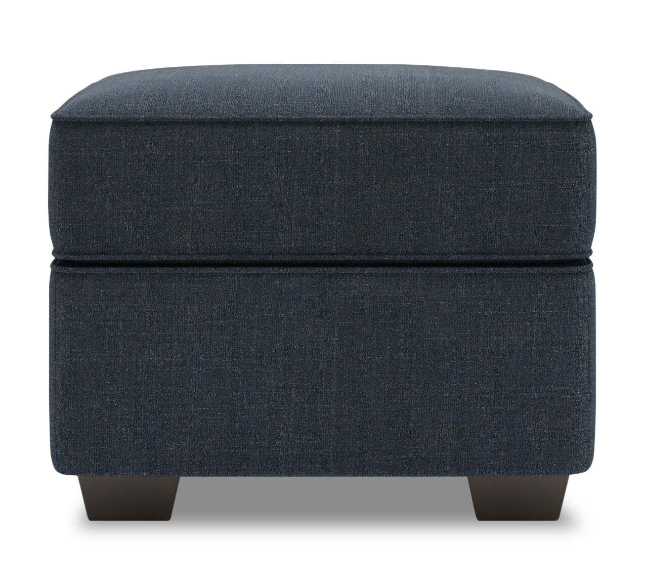 Fabriqué au Canada Canapé personnalisable Lab Roll 24 poufs en tissu d'apparence lin - Luna Sailor Blue | Pouf Roll de Sofa Lab de 24 po fabriqué au Canada en tissu d'apparence lin - bleu Luna Sailor | RO802491