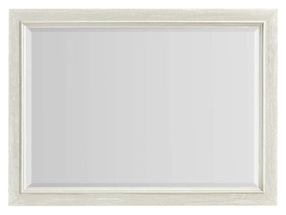 Casa Bedroom Dresser Mirror, Wood, Attachable, Wall Hanging - White | Miroir de commode de chambre à coucher Casa en bois à fixer au meuble ou à suspendre au mur - blanc
