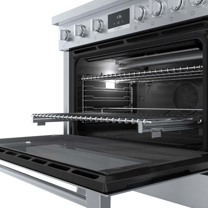 Cuisinière à gaz amovible Bosch de série 800 de 3,4 pi3 de style industriel - HGS8655UC | HGS8655U
