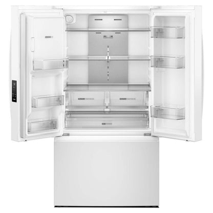 Tourbillon 36 30 Cu. Fort. Réfrigérateur à portes françaises avec machines à glaçons doubles - Blanc - WRFF3736SW | Réfrigérateur Whirlpool de 36 po et de 30 pi3 à portes françaises avec machine à glaçons double - blanc- WRFF3736SW | WRFF373W