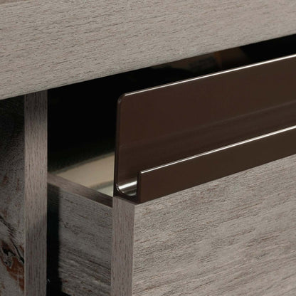 Bureau d’ordinateur Percy de 60 po de qualité commerciale à 4 tiroirs - gris