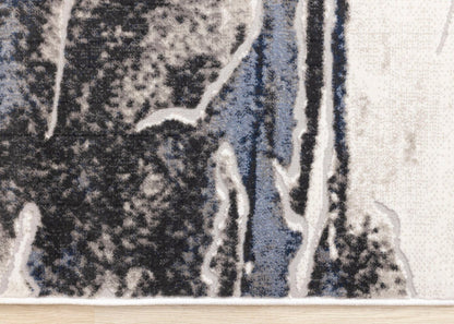 Linnie Blue Grey Area Rug - 7'10 x 10'6 | Carpette Linnie gris et bleu - 7 pi 10 po x 10 pi 6 po