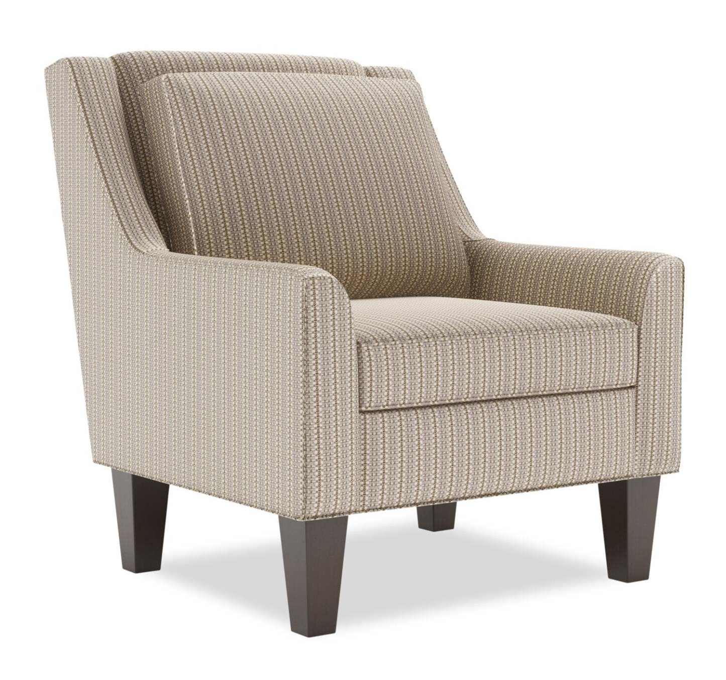 Fauteuil d’appoint club Sofa Lab personnalisable en tissu 29 po avec pattes en bois - beige champignon | Made in Canada Sofa Lab Customizable Club 29 Fabric Accent Chair with Wood Legs - Mushroom Beige | CLUB1161