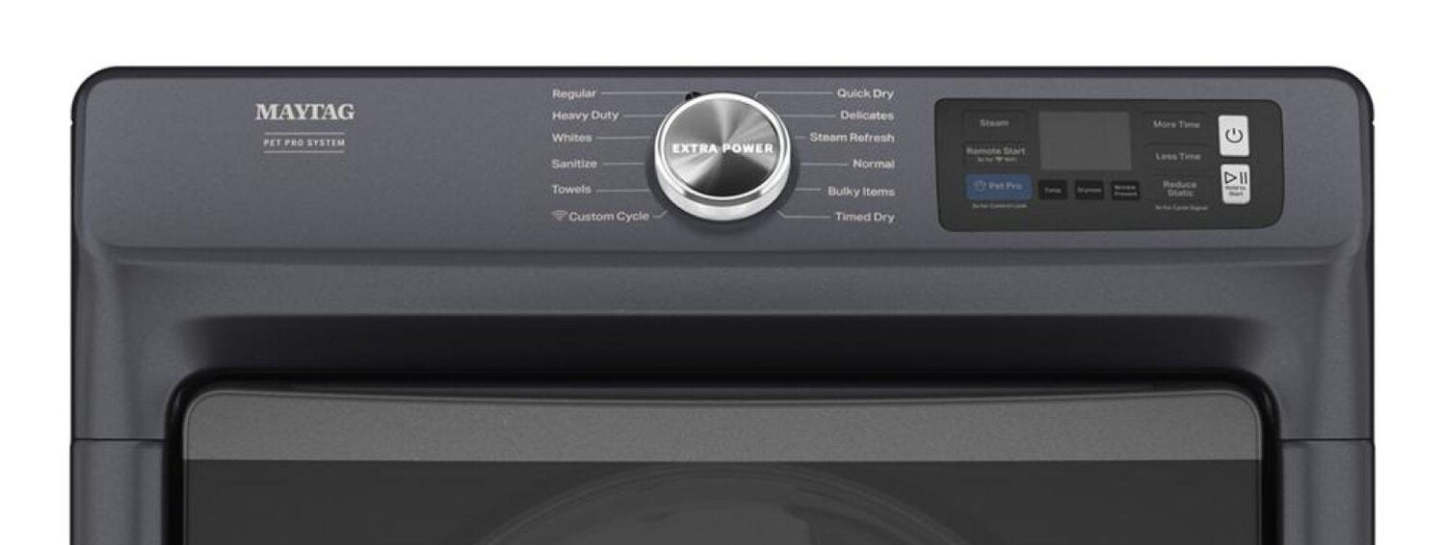 Maytag 7,4 pi3 Sécheuse à gaz intelligente Pet Pro - acier minuit - MGD7020RF | Sécheuse à gaz intelligente Pet Pro de 7,4 pi3 de Maytag - acier minuit - MGD7020RF | MGD7020R