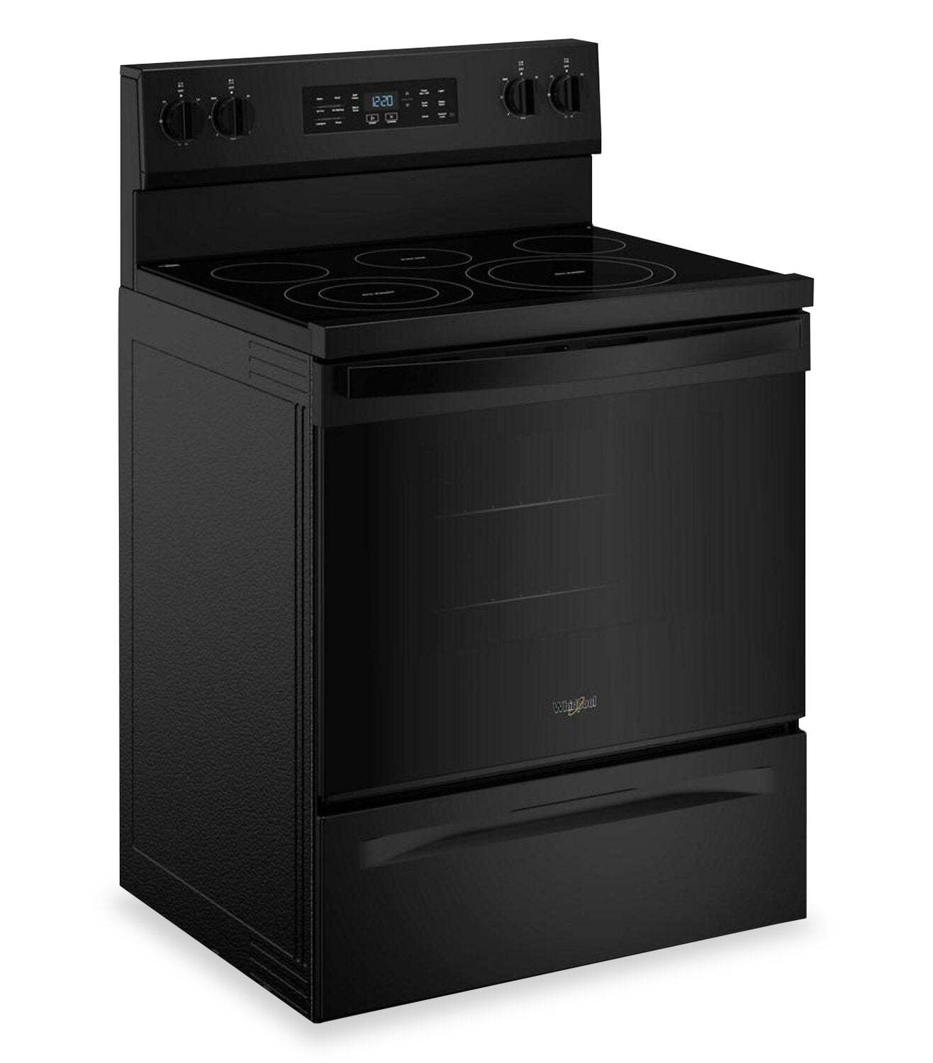 Cuisinière électrique Whirlpool de 5,3 pi3 avec cuisson à air – noire - YWFES5730SB