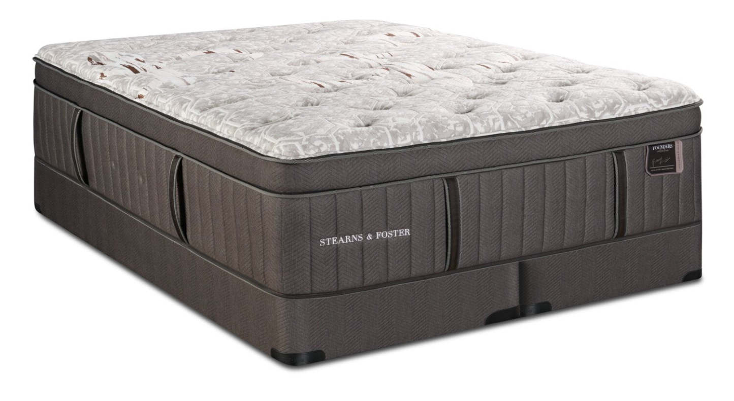 Stearns & Foster Founders Collection Derby County Eurotop King Mattress Set | Ensemble Eurotop Derby County de la collection Founders de Stearns & Foster pour lit king size | DERBYCKP