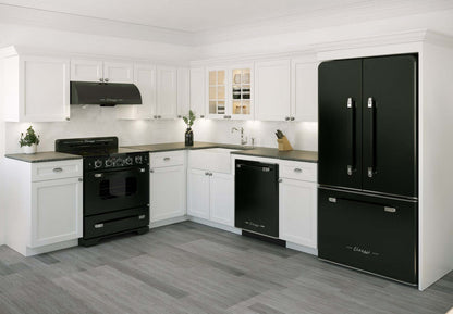 Réfrigérateur Classic Rétro par Unique de 36 po et de 21,4 pi3 de profondeur comptoir - noir minuit - UGP-595L B AC | U595LBAC