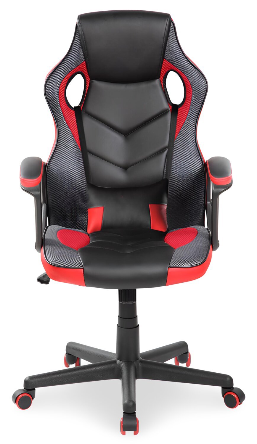 Chaise de jeu ergonomique Velocity 24 - Noir &amp; Rouge|Fauteuil de jeu ergonomique Velocity de 24 po - noir et rouge