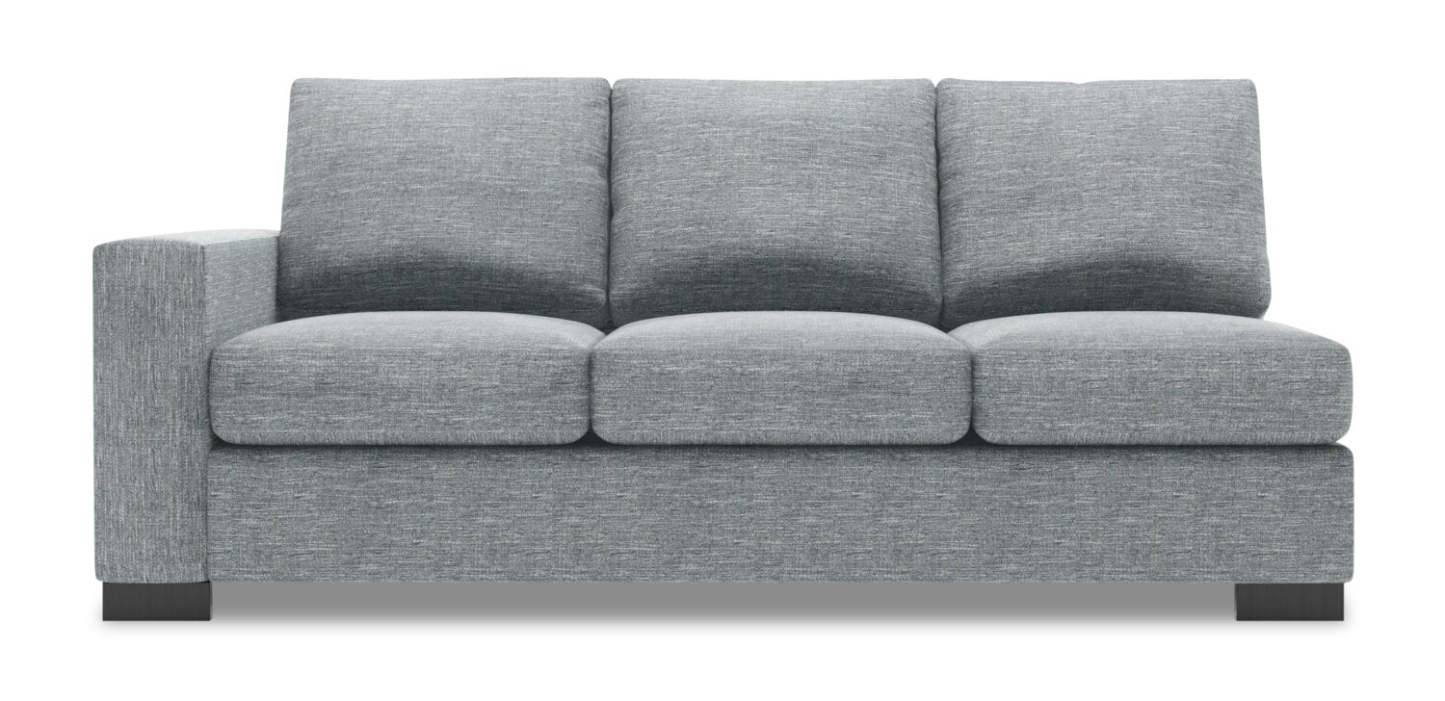 Sofa Lab Track LAF Sofa - Luna Pewter | Sofa de gauche Track de la collection Sofa Lab - Luna Pewter | TR132291
