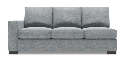 Sofa Lab Track LAF Sofa - Luna Pewter | Sofa de gauche Track de la collection Sofa Lab - Luna Pewter | TR132291
