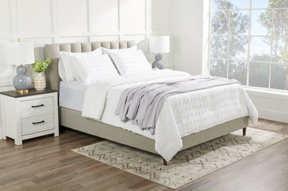 Couverture en coton à 4 épaisseurs pour très grand lit Veranda &amp; Grove - Gris | Couverture Veranda &amp; Grove en coton à 4 canapés pour très grand lit - grise