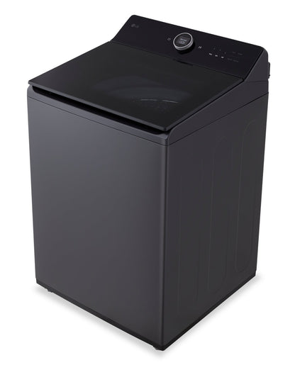 Laveuse intelligente haute efficacité LG à chargement par le haut de 6,3 pi³ - acier noir - WT8600CB | LG 6.3 Cu. Ft. Smart Top-Load High-Efficiency Washer - Black Steel - WT8600CB