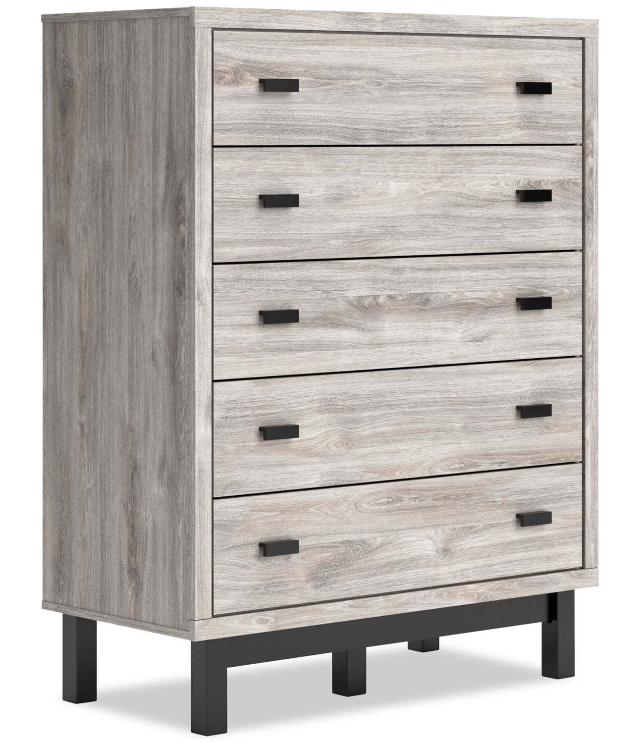 Zen Bedroom Chest of Drawers, 5-Drawer, 44.7W x 52.5H - Grey | Commode verticale Zen de 44,7 po (L) x 52,5 po (H) à 5 tiroirs pour la chambre à coucher - grise